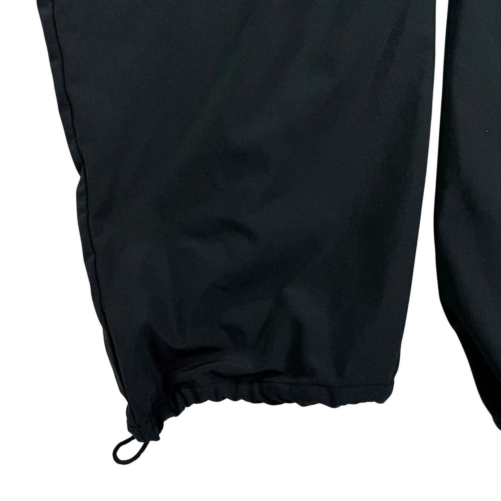Abercrombie & Fitch Jumpsuit Womens L Black Smocked Waist Bungee Hem Athleisure - Picture 6 of 13